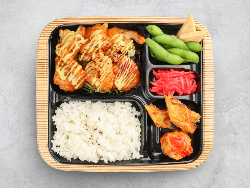 Sweet Chilli Prawn Bento