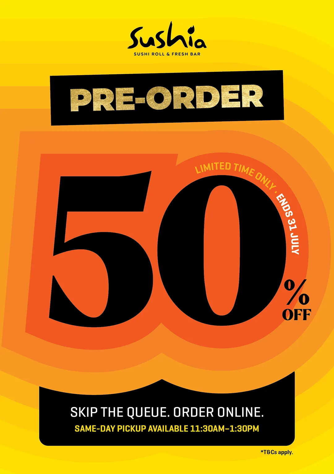 Pre-order 50% off — limited time, ends 31 July